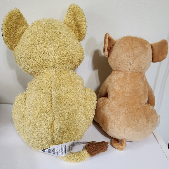 Disney Store Parks Simba The Lion King Plush Toy NOT WEIGHTED Nala Set Cute - Picture 3 of 4